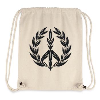 Laurel Wreath Peace - Stanley/Stella Recycled Gym Bag - natural - Front