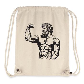 Greek Spartan - Stanley/Stella Recycled Gym Bag - natural - Front