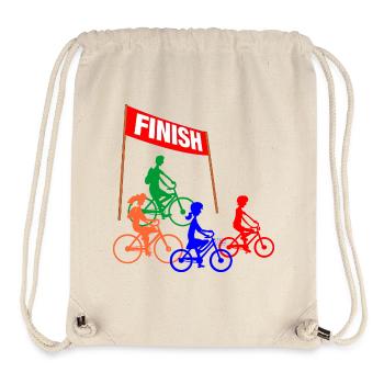 Arrivée Family Cycling - Sac à cordon recyclé Stanley/Stella - blanc naturel - Devant