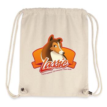 Lassie Logo - Sac à cordon recyclé Stanley/Stella - blanc naturel - Devant
