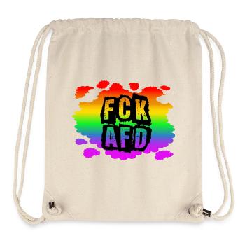 Stop AfD against right, democracy, diversity, left - Stanley/Stella Recycled Gym Bag - natural - Front