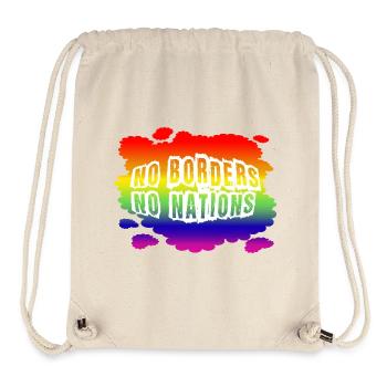 Stop AfD against right, democracy, diversity, left - Stanley/Stella Recycled Gym Bag - natural - Front