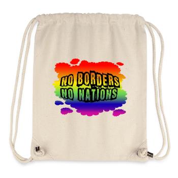 Stop AfD against right, democracy, diversity, left - Stanley/Stella Recycled Gym Bag - natural - Front