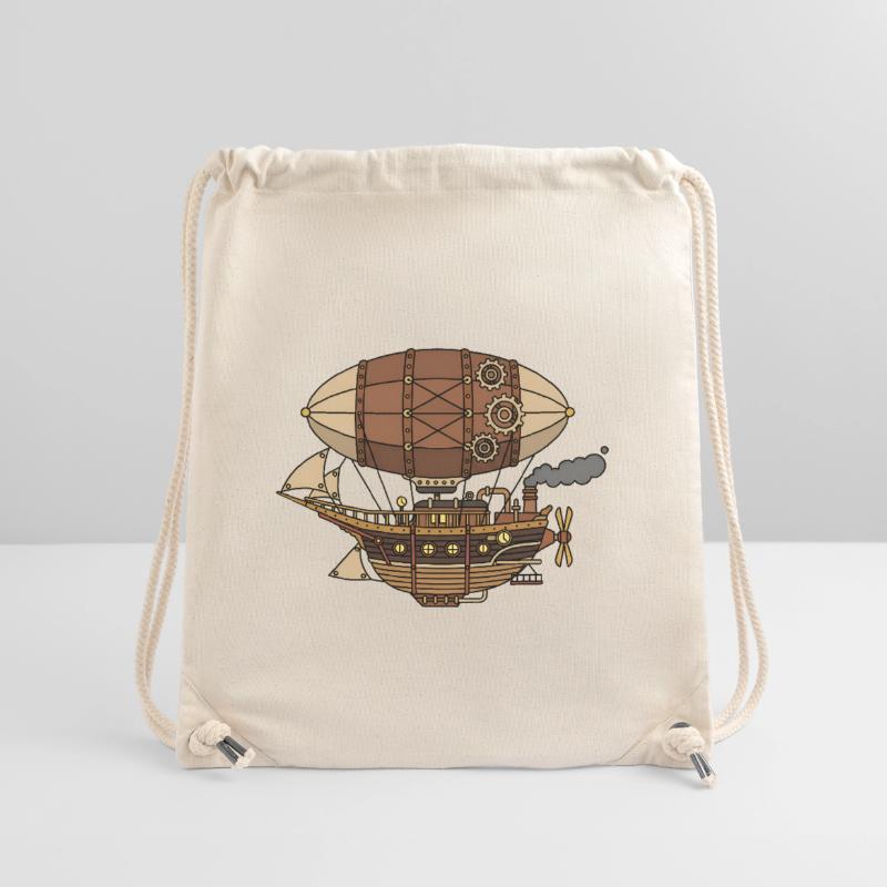 Dirigeable steampunk Sac à cordon recyclé Stanley/Stella