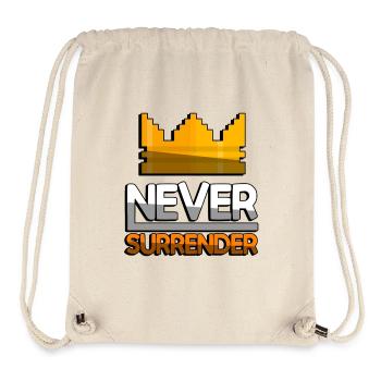 NEVER SURRENDER (Orange) + King Crown - Gaming - Stanley/Stella recycelter Gym Bag - Naturweiß - Vorne