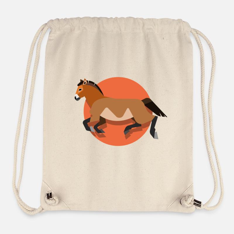 Przewalski-Pferd - Stanley/Stella recycelter Gym Bag - Naturweiß