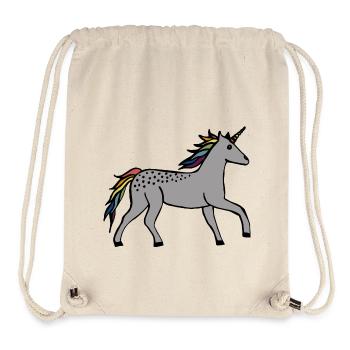 Niedliches Einhorn - Stanley/Stella recycelter Gym Bag - Naturweiß - Vorne