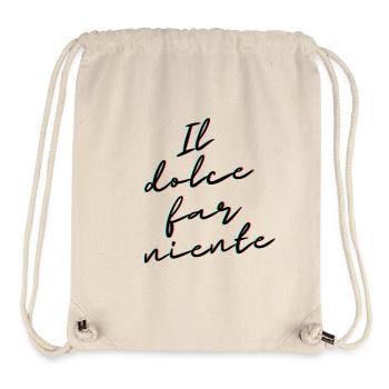 Il Dolce Far Niente – Italian Relaxation & Leisure - Stanley/Stella Recycled Gym Bag - natural - Front