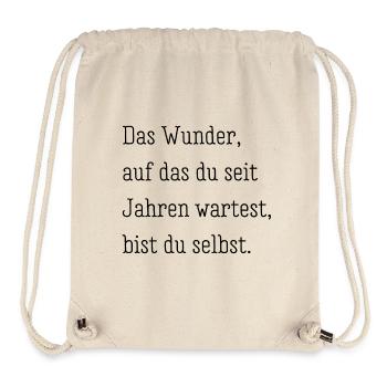 Das Wunder - Stanley/Stella recycelter Gym Bag - Naturweiß - Vorne
