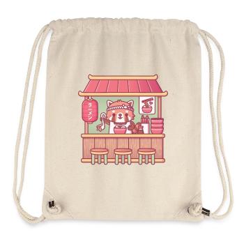 Niedlicher Red Panda Ramen Shop - Stanley/Stella recycelter Gym Bag - Naturweiß - Vorne