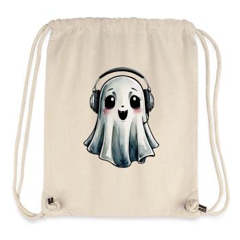 Cute Vampire Ghost - Stanley/Stella Recycled Gym Bag - natural - Front