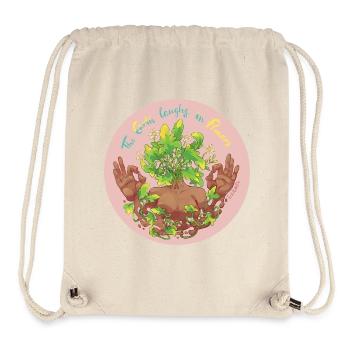 The earth laughs in flowers - Stanley/Stella Recycled Gym Bag - natural - Front