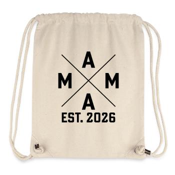 Mama est. 2026 - Stanley/Stella recycelter Gym Bag - Naturweiß - Vorne