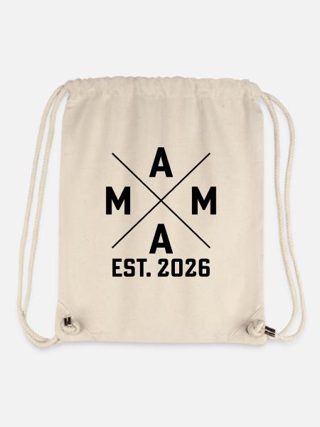 Mama est. 2026 - Stanley/Stella recycelter Gym Bag - Naturweiß