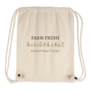 Farm Fresh Christmas trees, winter season - Stanley/Stella recycelter Gym Bag - Naturweiß - Vorne