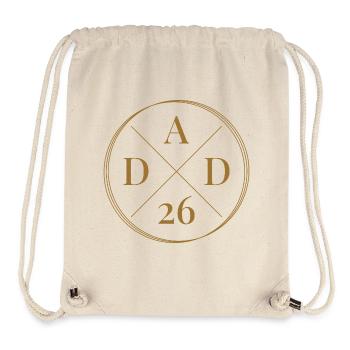 Dad 26 Baby Vater Vatertag Geschenk Papa 2026 - Stanley/Stella recycelter Gym Bag - Naturweiß - Vorne