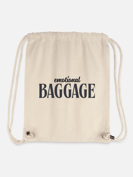 Emotional Baggage - Stanley/Stella Recycled Gym Bag - natural