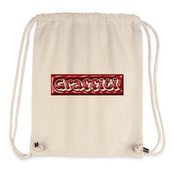 Graffiti Bubble 3D - Stanley/Stella Recycled Gym Bag - natural - Front