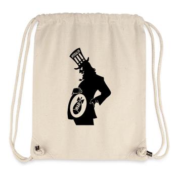 impérialisme - Sac à cordon recyclé Stanley/Stella - blanc naturel - Devant