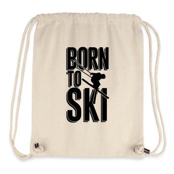Born to Ski - Stanley/Stella recycelter Gym Bag - Naturweiß - Vorne