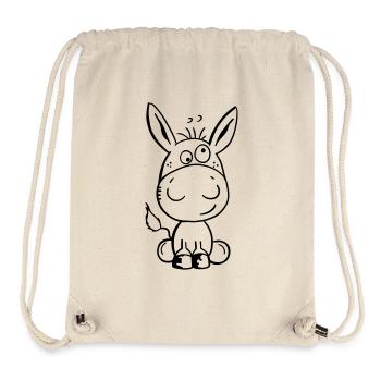 Eselchen Comic Tier - Tiere - Esel - Stanley/Stella Recycled Gym Bag - natural - Front