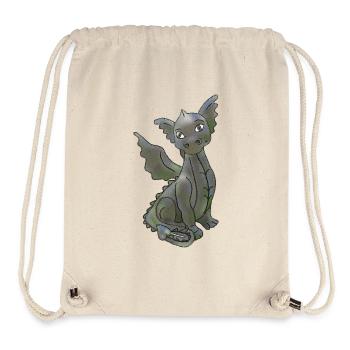 einfacher Drache - Stanley/Stella recycelter Gym Bag - Naturweiß - Vorne