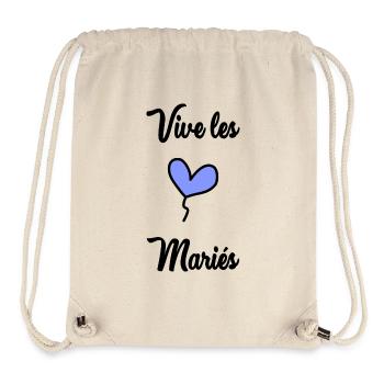 LONG LIVE THE BRIDE AND GROOM - Stanley/Stella Recycled Gym Bag - natural - Front