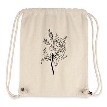 garden rose - Sac à cordon recyclé Stanley/Stella - blanc naturel - Devant