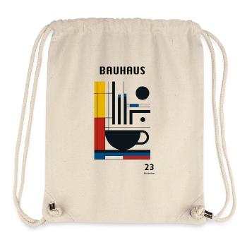 Bauhaus Kaffe Tasse Farben - Stanley/Stella recycelter Gym Bag - Naturweiß - Vorne