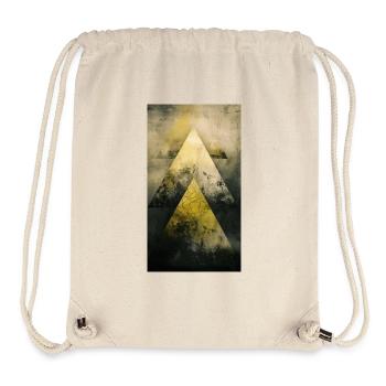 Geometrische Berge in Träumen - Stanley/Stella recycelter Gym Bag - Naturweiß - Vorne