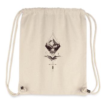 Geometric nature - Stanley/Stella Recycled Gym Bag - natural - Front