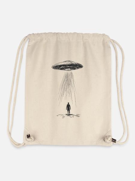Alien Ship - Stanley/Stella recycelter Gym Bag - Naturweiß