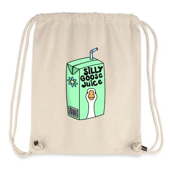 silly goose juice funny goose bird - Stanley/Stella Recycled Gym Bag - natural - Front