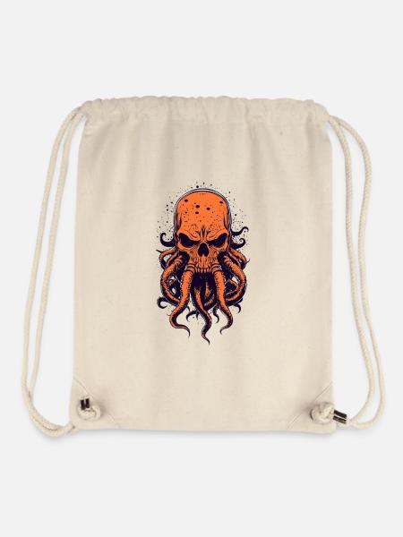 T Shirt Design Oktoskull - Stanley/Stella recycelter Gym Bag - Naturweiß