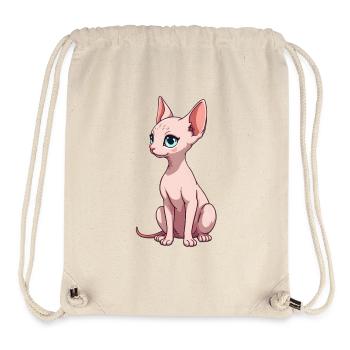 Sphynx Cat - Stanley/Stella Recycled Gym Bag - natural - Front