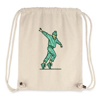 Female dancer #14 - Stanley/Stella recycelter Gym Bag - Naturweiß - Vorne