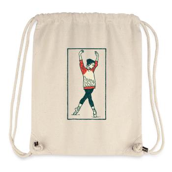 Female dancer #18 - Stanley/Stella recycelter Gym Bag - Naturweiß - Vorne