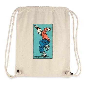 Male dancer #3 - Stanley/Stella recycelter Gym Bag - Naturweiß - Vorne