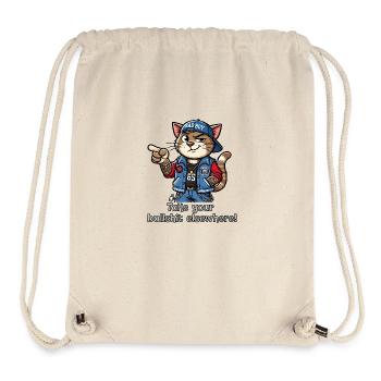 Take your bullshit elsewhere! - Stanley/Stella Recycled Gym Bag - natural - Front