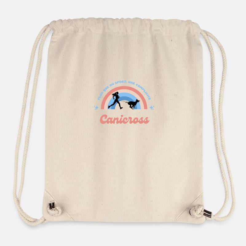 Canicross canimarche femme complicité chien - Sac à cordon recyclé Stanley/Stella - blanc naturel