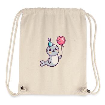 Seal Animal Birthday Baby - Stanley/Stella Recycled Gym Bag - natural - Front