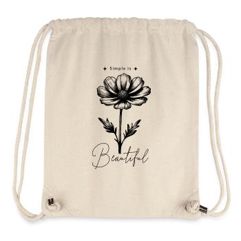 Simple is beautiful Flower - Stanley/Stella Recycled Gym Bag - natural - Front