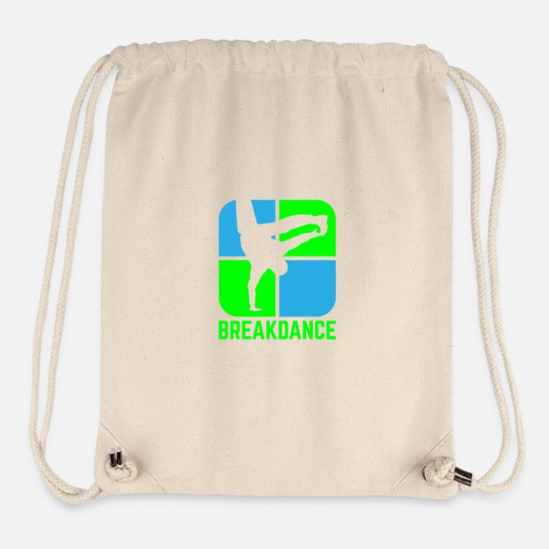 Breakdance - Sac à cordon recyclé Stanley/Stella - blanc naturel