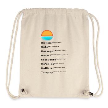 Popular Surf Spots List - Stanley/Stella Recycled Gym Bag - natural - Front