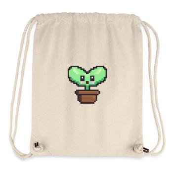 Pflanzliche Pixelkunst - Stanley/Stella recycelter Gym Bag - Naturweiß - Vorne