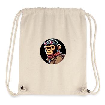 Monkey with glasses Evil Eye - Stanley/Stella Recycled Gym Bag - natural - Front