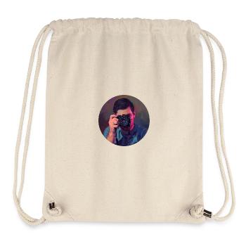 Fotograf mit künstlerischer Digitaltransformation - Stanley/Stella recycelter Gym Bag - Naturweiß - Vorne