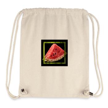 Abstract Watermelon - Stanley/Stella Recycled Gym Bag - natural - Front