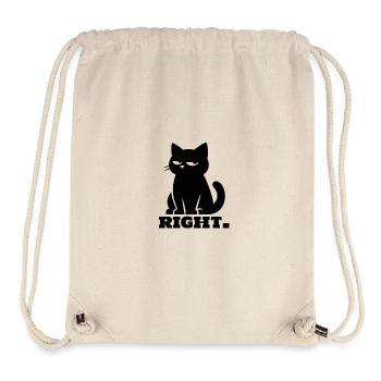 Sarcastic black cat - Stanley/Stella Recycled Gym Bag - natural - Front