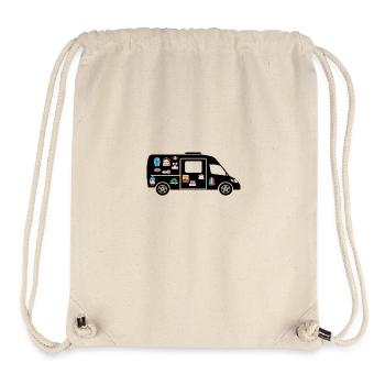 Van with Stickers - Stanley/Stella Recycled Gym Bag - natural - Front